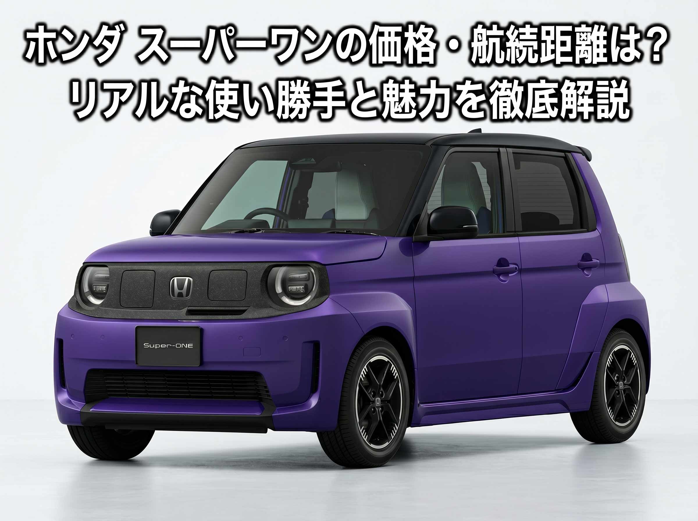 ホンダ スーパーワンの価格・航続距離は？リアルな使い勝手と魅力を徹底解説